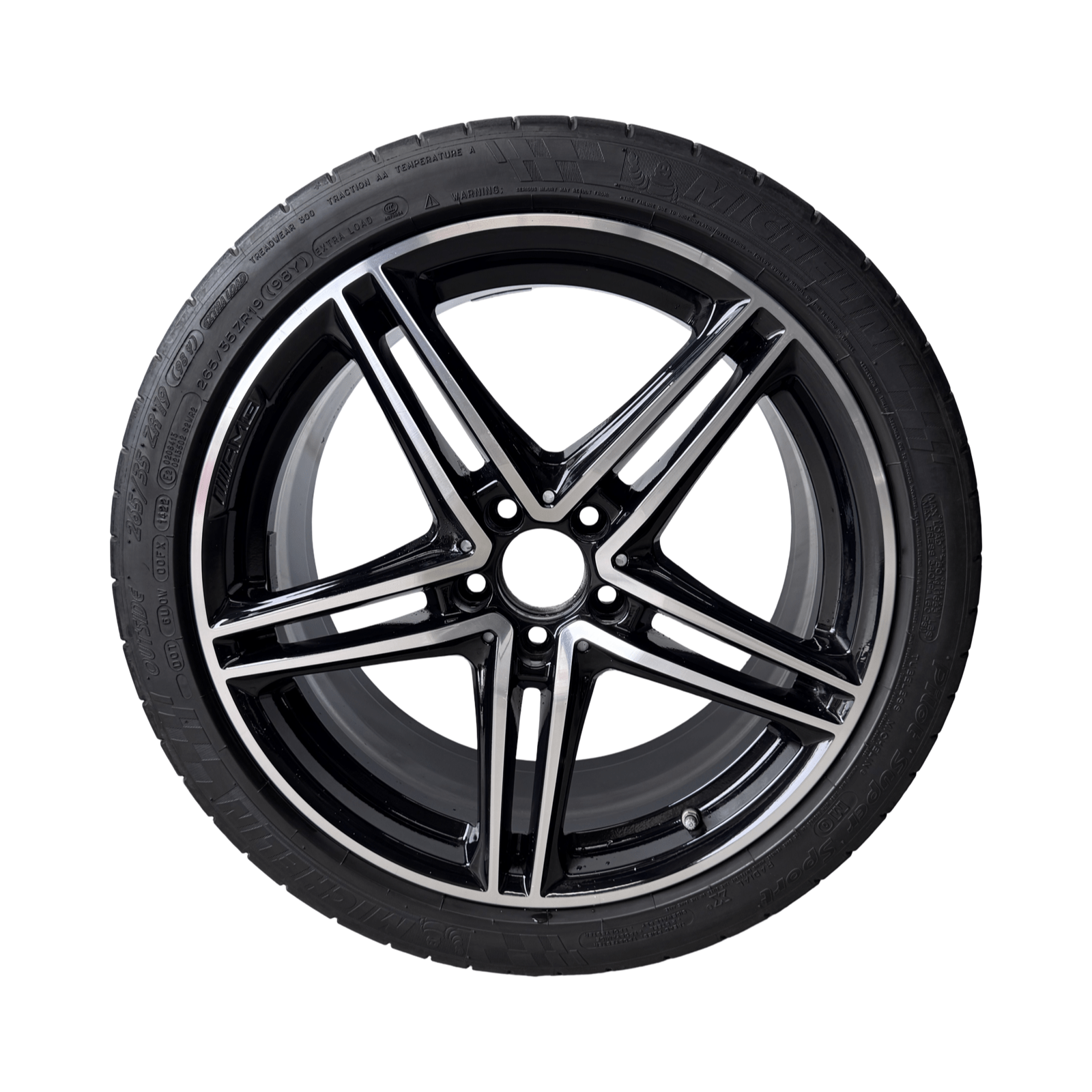 Mercedes AMG GTC / GTR C190 Multi Spoke 19 / 20 Inch Alloys Set of 4 A1904011900 A1904011800 - GERMAN PARTS 