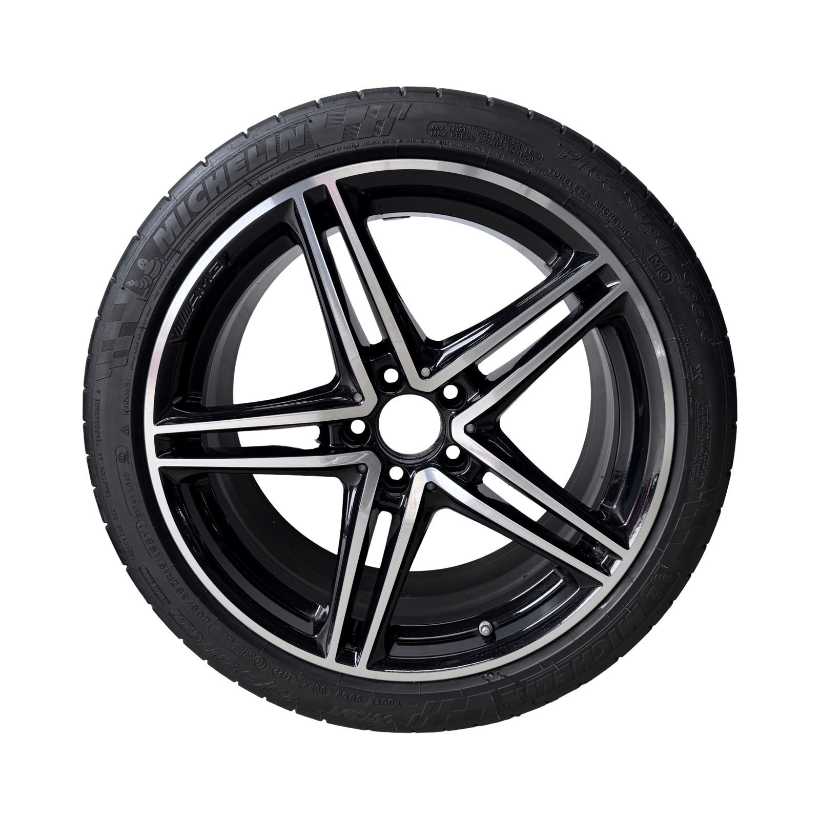 Mercedes AMG GTC / GTR C190 Multi Spoke 19 / 20 Inch Alloys Set of 4 A1904011900 A1904011800 - GERMAN PARTS 