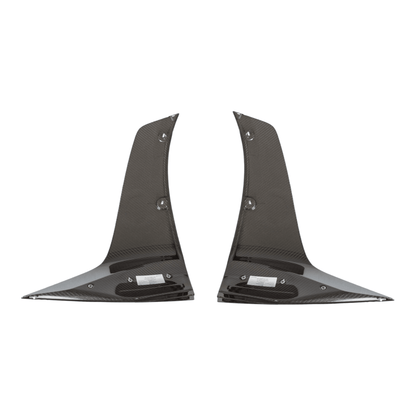 Mercedes AMG GTR & GTR PRO R190 C190 Rear bumper side splitters (Dry Carbon) A1908854904 A1908855004 - GERMAN PARTS 