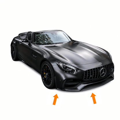 Mercedes AMG GTS GTC C190 50 Years Edition Front Spoiler Lip Aerodynamics Package Version 1 - GERMAN PARTS 