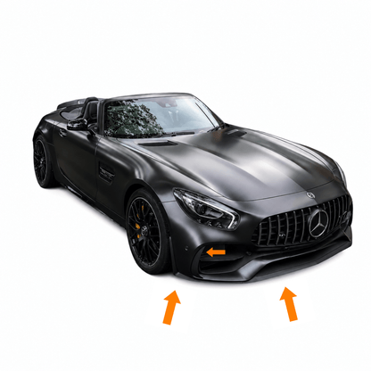 Mercedes AMG GTS GTC C190 50 Years Edition Front Spoiler Lip Aerodynamics Package Version 2 - GERMAN PARTS 