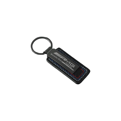 Mercedes AMG Metal Leather Carbon Effect Key Chain - GERMAN PARTS 