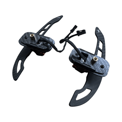 Mercedes AMG Steering Wheel Magnetic Paddle shifters 2015 - 2022 (CARBON) A0005453868 A0005453768 VERSION 1 - GERMAN PARTS 