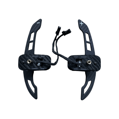 Mercedes AMG Steering Wheel Magnetic Paddle shifters 2015 - 2022 (CARBON) A0005453868 A0005453768 VERSION 1 - GERMAN PARTS 
