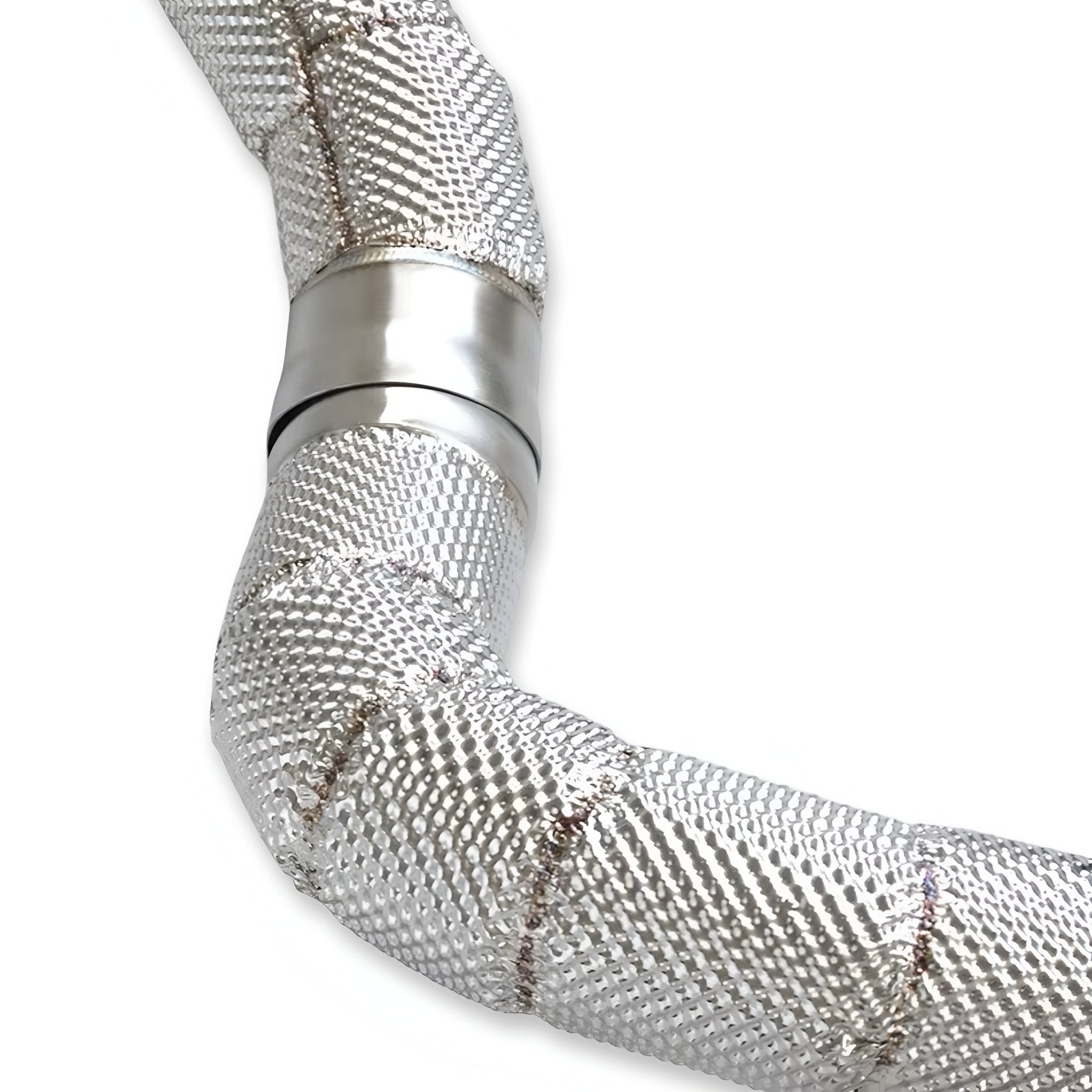 Mercedes C63/C63S W205 M177 Heat Shielded Catless Downpipes 2014 - 2022 - GERMAN PARTS 