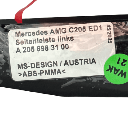 Mercedes C63 / C63s AMG Edition 1 Aero Side skirts (Pair) Coupe / Convertible - GERMAN PARTS 