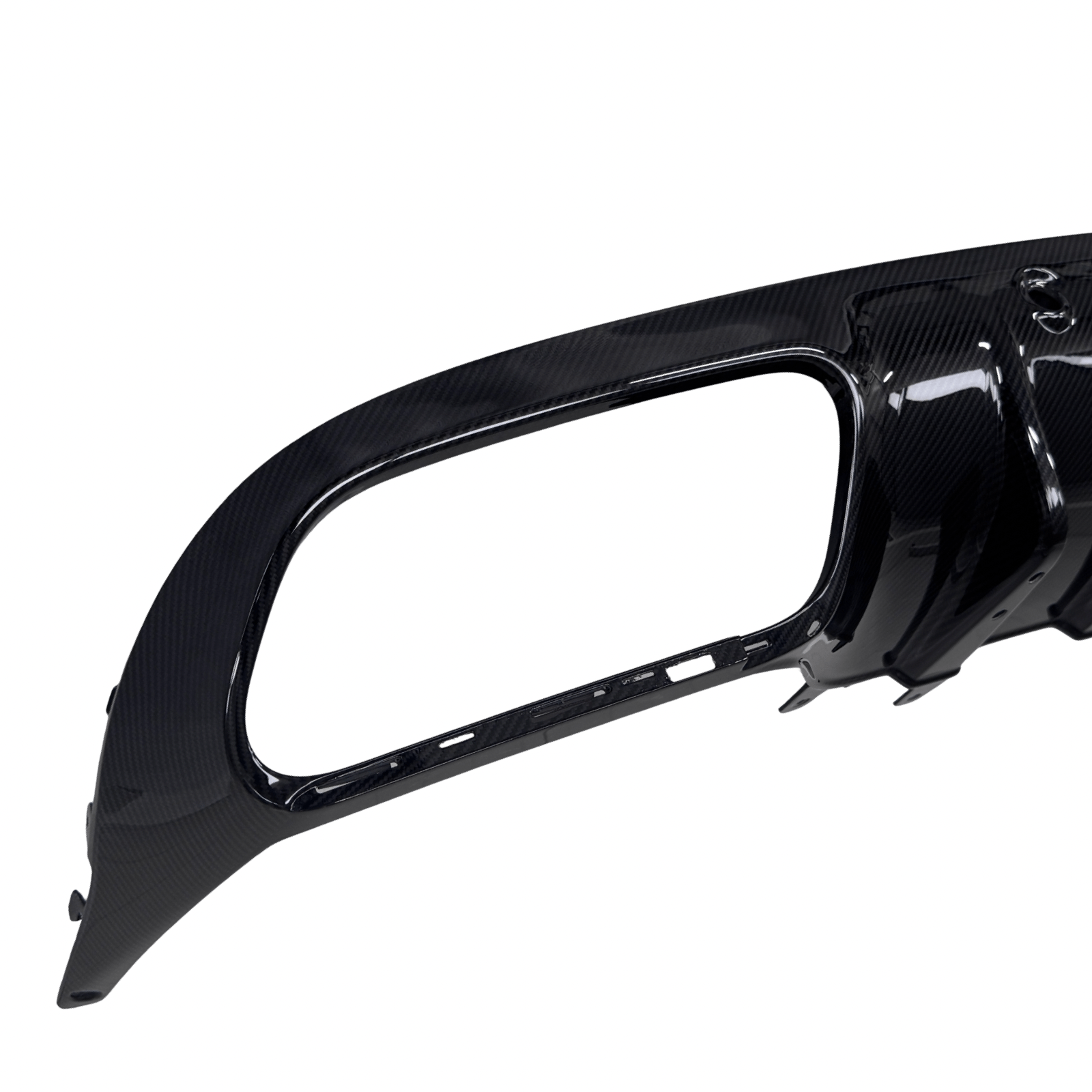 Mercedes C63 / C63s W205 Facelift Carbon Fibre Rear Bumper Diffuser OEM A2058857203 - GERMAN PARTS 