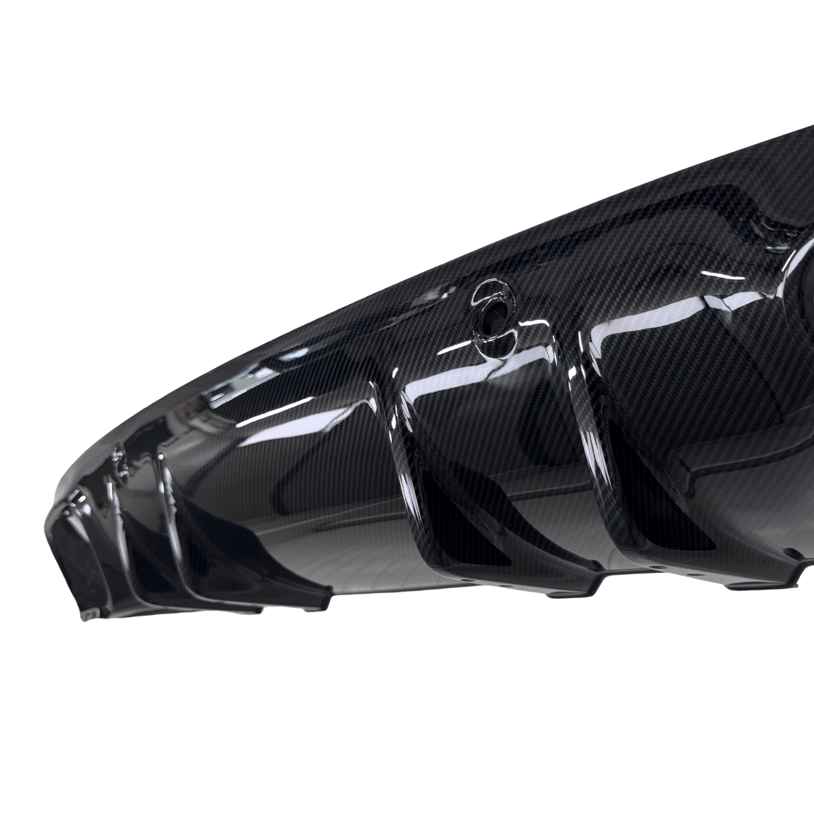 Mercedes C63 / C63s W205 Facelift Carbon Fibre Rear Bumper Diffuser OEM A2058857203 - GERMAN PARTS 