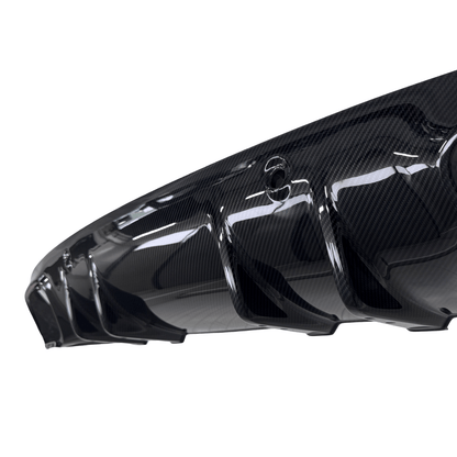 Mercedes C63 / C63s W205 Facelift Carbon Fibre Rear Bumper Diffuser OEM A2058857203 - GERMAN PARTS 