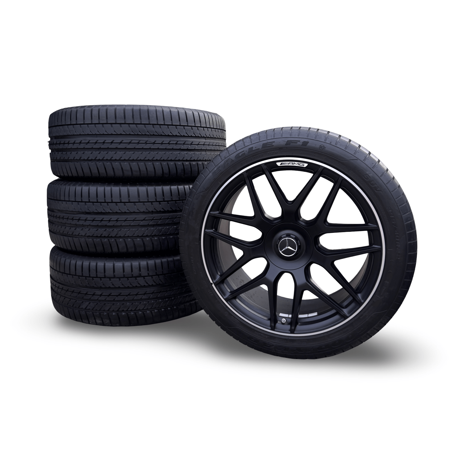 Mercedes G63 AMG W463 Multi Spoke 22 Inch Alloys Set of 4 With Tyres  A4634012000 - GERMAN PARTS 