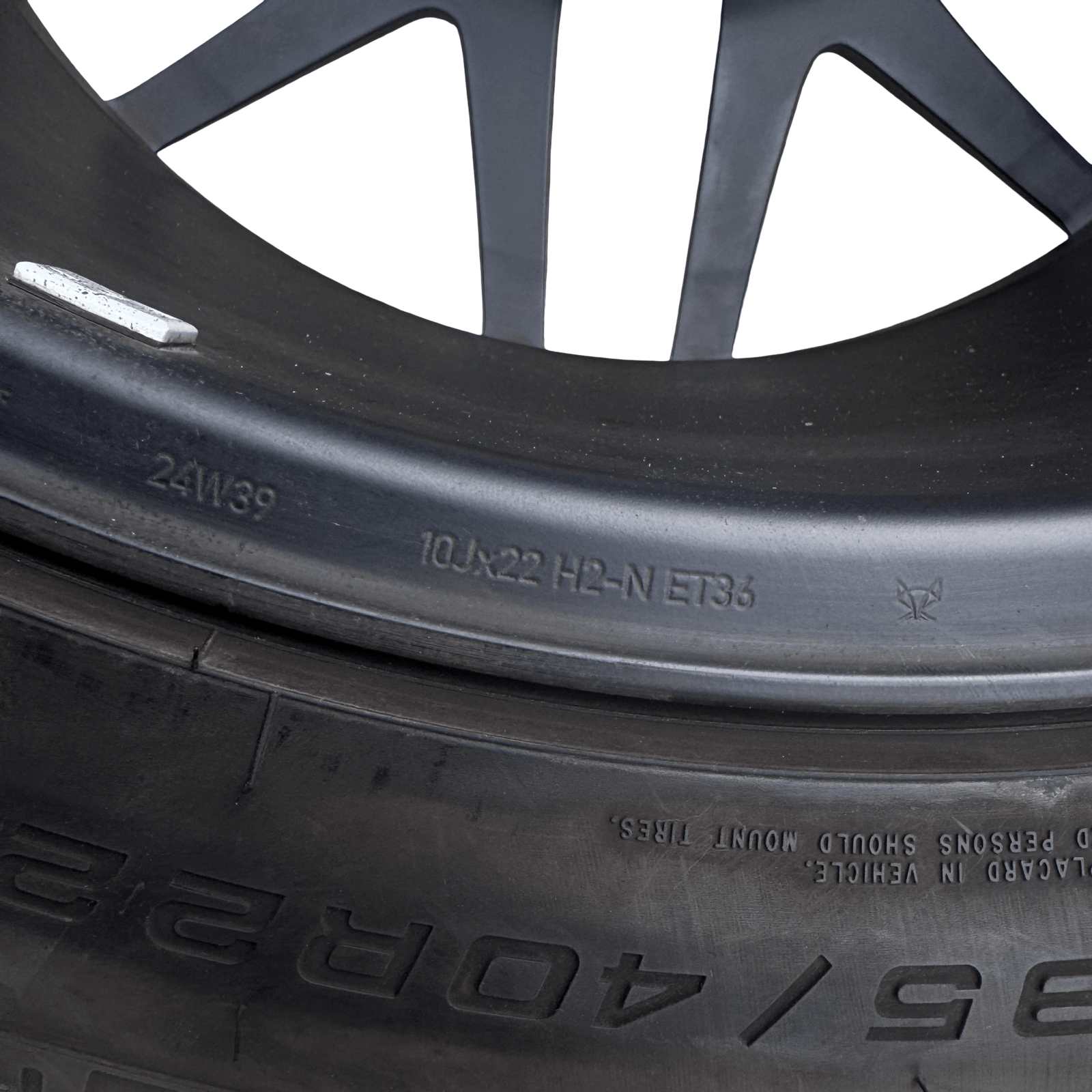 Mercedes G63 AMG W463 Multi Spoke 22 Inch Alloys Set of 4 With Tyres  A4634012000 - GERMAN PARTS 