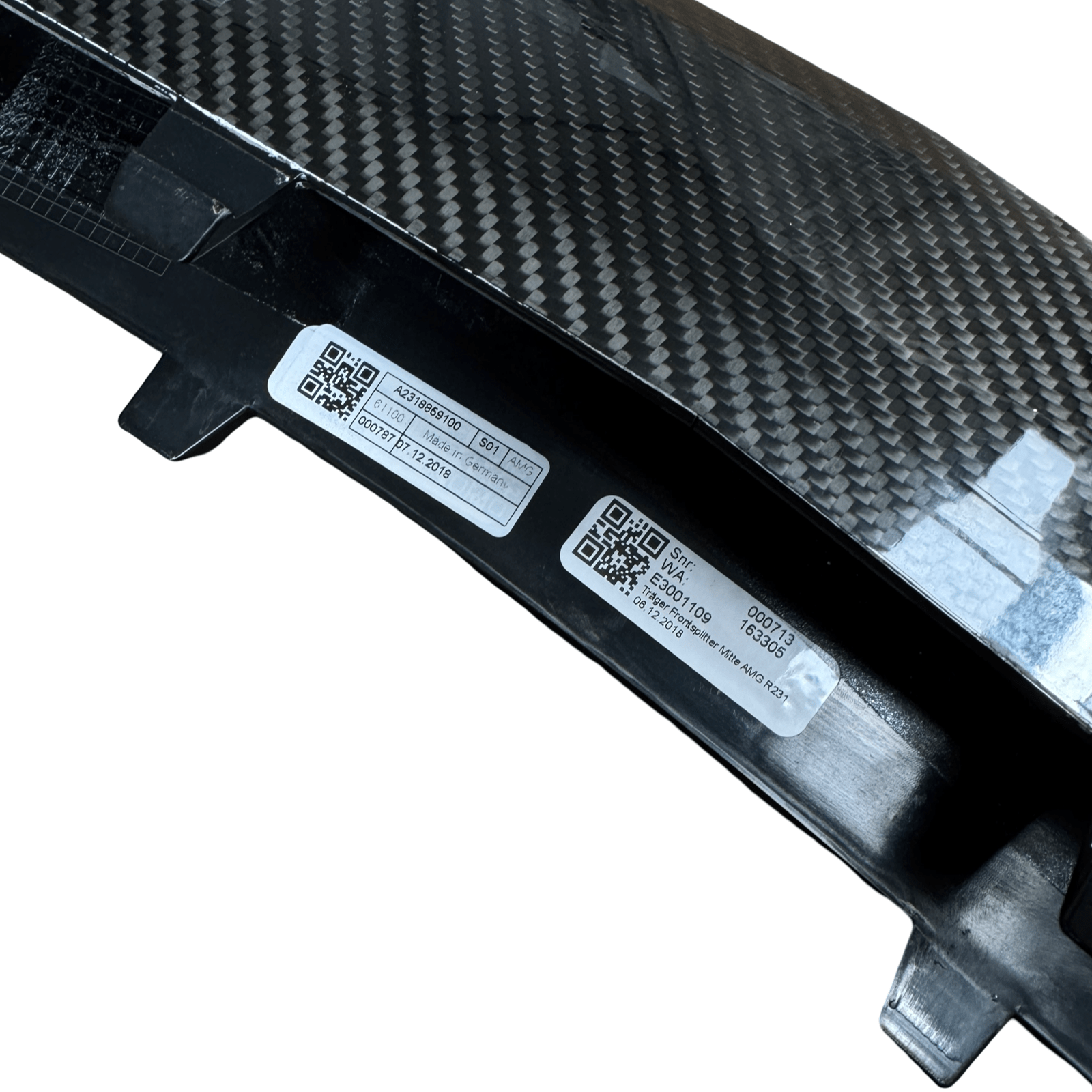 Mercedes SL R231 Front bumper Carbon Splitter A2318859100 - GERMAN PARTS 