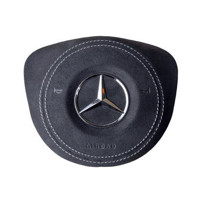 Mercedes Steering Wheel Airbag full Alcantara 2015 - 2018 (Custom Airbag) A0008601702 - GERMAN PARTS 