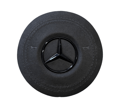 Mercedes Steering Wheel Airbag full Alcantara black Star 2019 - 2023 (Custom Airbag) A0008601904 - GERMAN PARTS 
