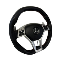 Mercedes A45 CLA45 GLA45 AMG W176 W117 X156 Steering Wheel And Airbag Alcantara Red Stitched - GERMAN PARTS 