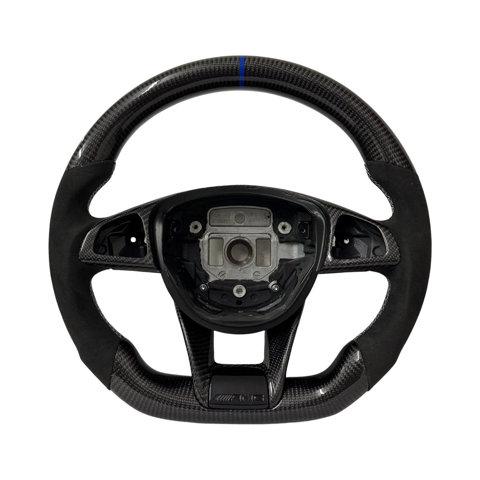 MERCEDES AMG CARBON FIBRE FULLY CUSTOMISABLE STEERING WHEEL 2014 - 2018 MODELS - GERMAN PARTS 