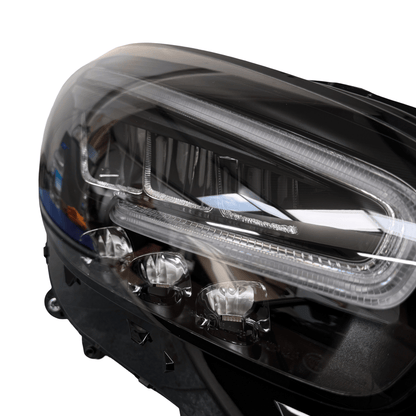 Mercedes AMG GT C190 LED Facelift Headlights Pair Left and Right (Conversion Kit) A1909060501 A1909060601 - GERMAN PARTS