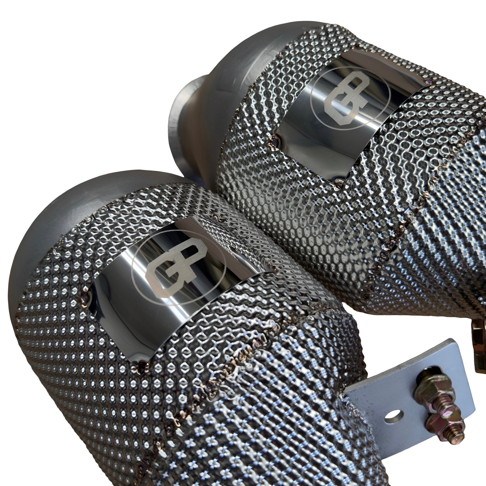 Mercedes AMG GT C190 M178 Heat Shielded 200 Cell Hi - flow Sport Cat Downpipes 2015 - 2022 - GERMAN PARTS