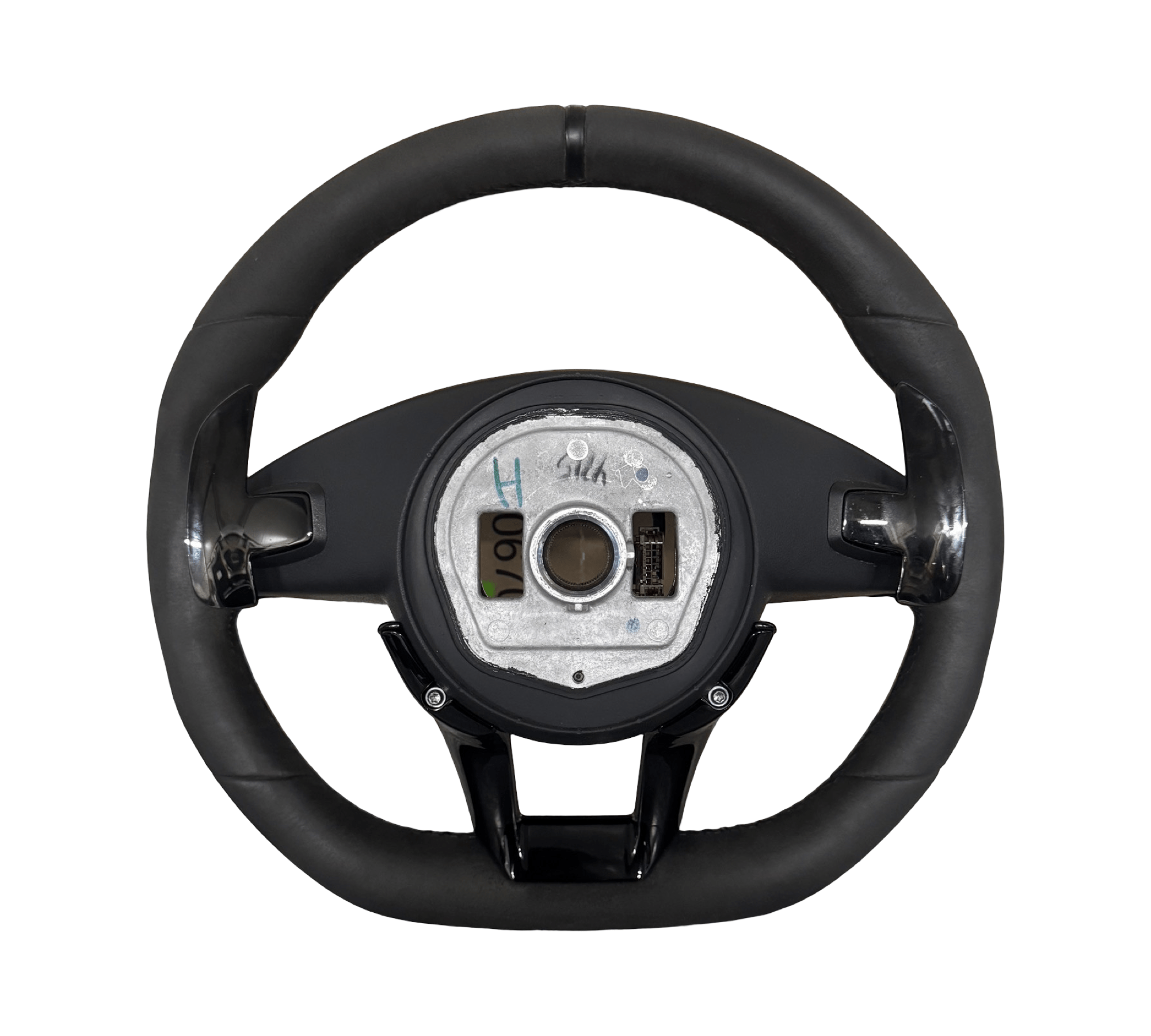 MERCEDES AMG GT C190 W190 AMG Multifunction Steering Wheel A1904607300 Full Alcantara (Black) - GERMAN PARTS