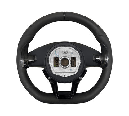 MERCEDES AMG GT C190 W190 AMG Multifunction Steering Wheel A1904607300 Full Alcantara (Black) - GERMAN PARTS