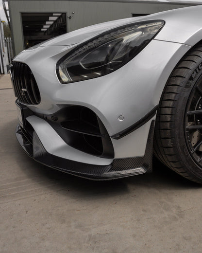 Close-up of a modern Mercedes-Benz LED headlight