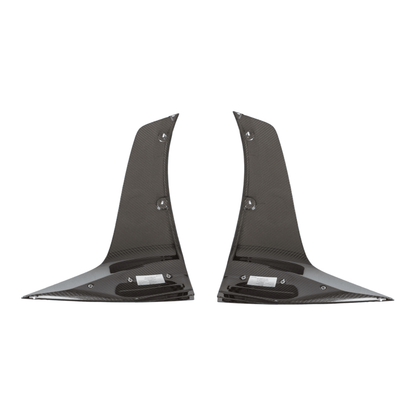 Mercedes AMG GTR & GTR PRO C190 Rear bumper side splitters (Dry Carbon) A1908854904 A1908855004 - GERMAN PARTS