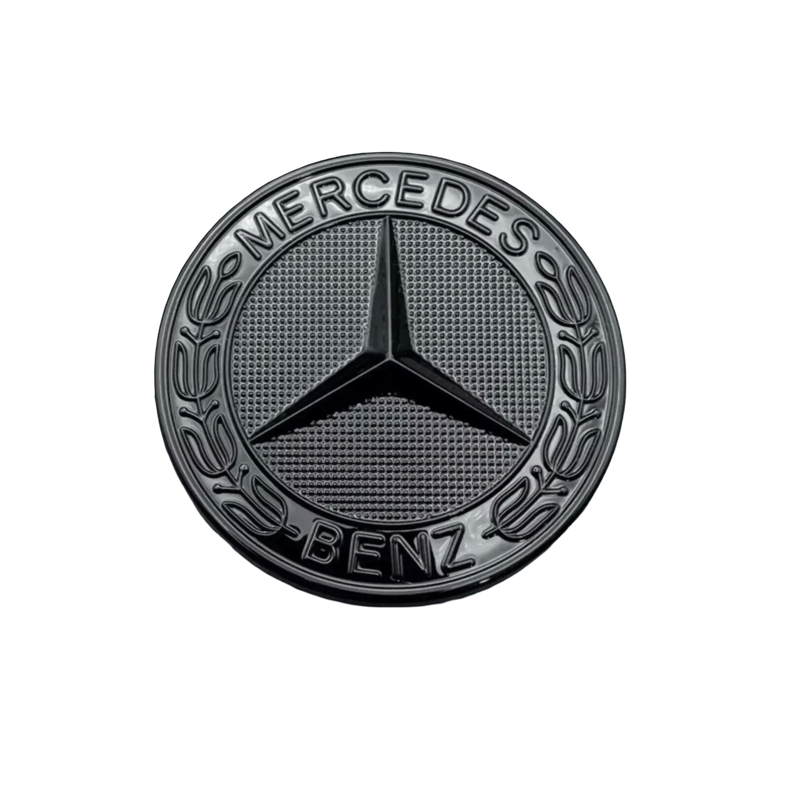 Mercedes C Class W205 Blacked Out Bonnet Badge - GERMAN PARTS