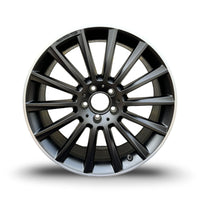 MERCEDES C43 FRONT ALLOY 7.5J ET33 A2054015400 MATTE BLACK DIAMOND FINISH - GERMAN PARTS 