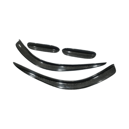 Mercedes C63 W204 Facelift Front bumper Canards (Carbon) - GERMAN PARTS
