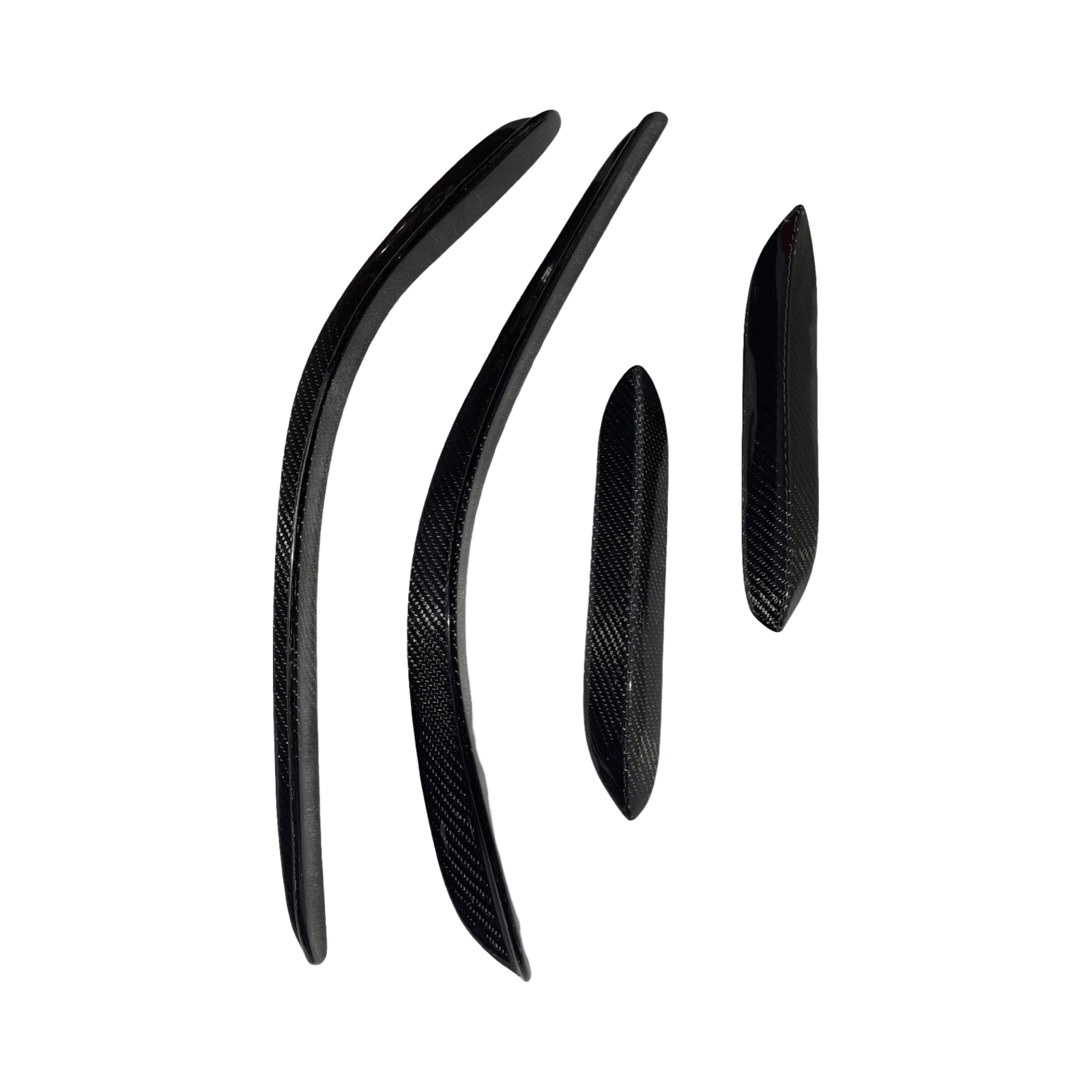 Mercedes C63 W204 Facelift Front bumper Canards (Carbon) - GERMAN PARTS