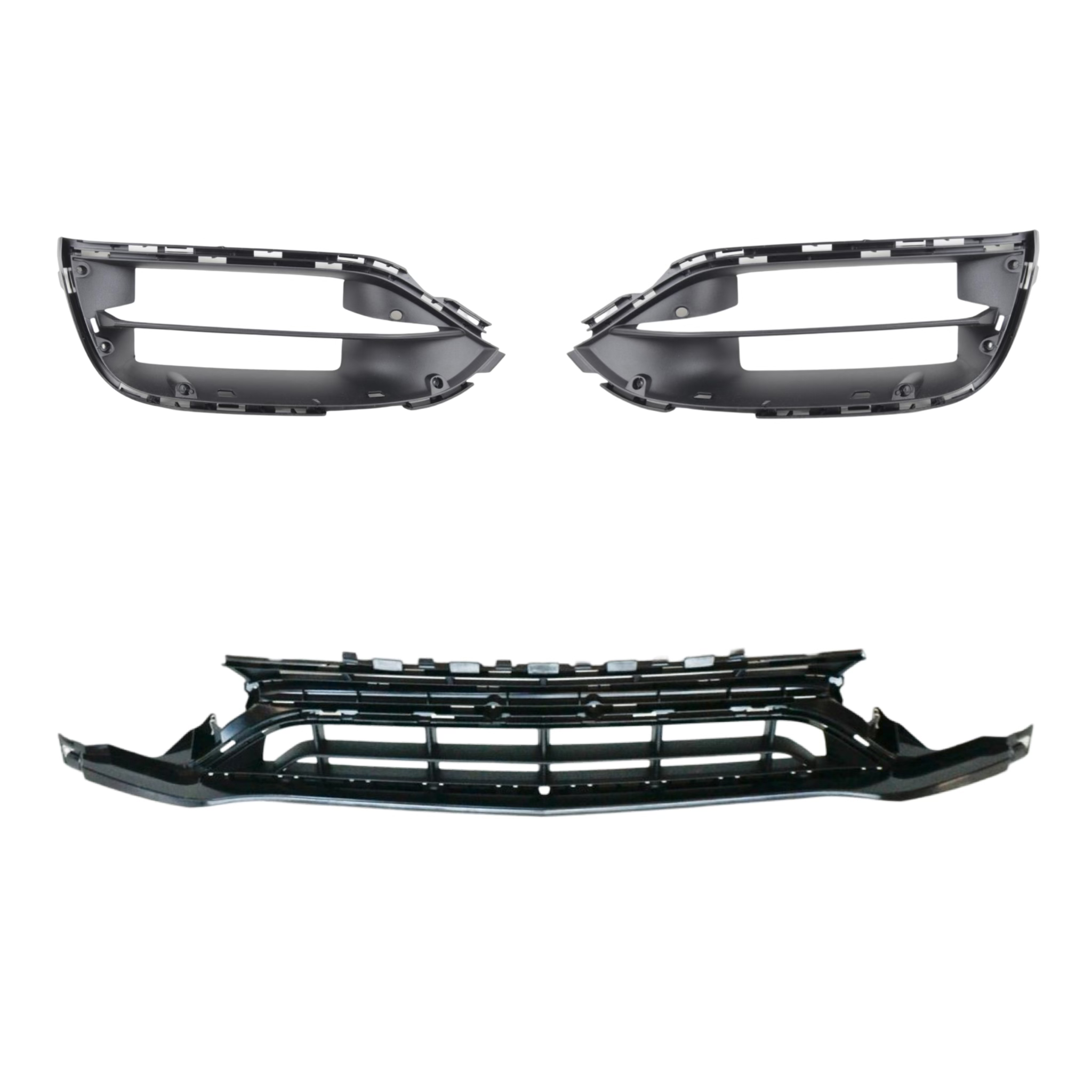 MERCEDES C63 / C63S W205 FACELIFT FRONT BUMPER GRILLES 2019+ - GERMAN PARTS 