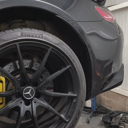 Mercedes AMG GTR & GTR PRO R190 C190 Rear bumper side splitters (Dry Carbon) A1908854904 A1908855004